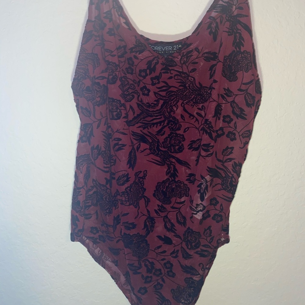 Mesh see through body suit